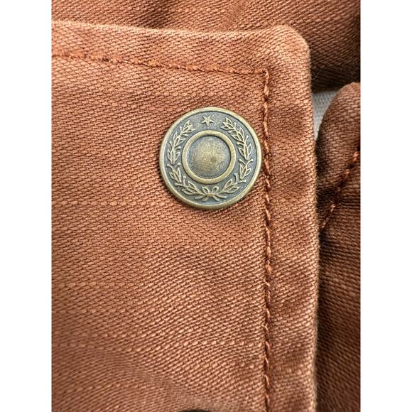 Levi's Women High Collar Button-up Front Karlie Utility Jacket Brown XL NWT - Picture 8 of 16